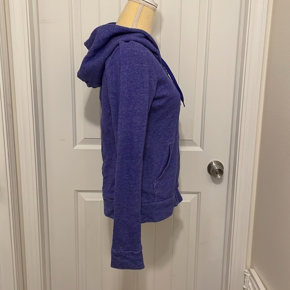 The north face zip up sweatshirt purple small - Picture 3 of 6
